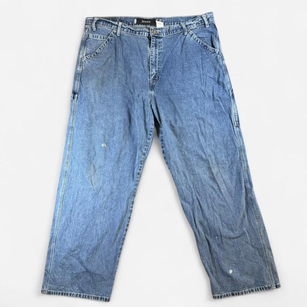Vintage Levi SilverTab Carpenter Jeans Utility Med Wash Size 42x32